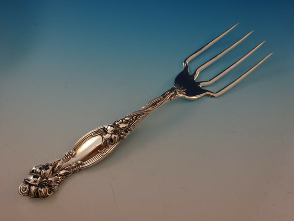 Frontenac by International Sterling Silver BBQ Serving Fork 7 5/8" Custom Made