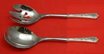 Sterling Rose By Wallace Sterling Silver Salad Serving Set HHWS 2pc Custom