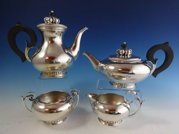Louis Xv By Reed And Barton Sterling Silver Demitasse Set 4pc