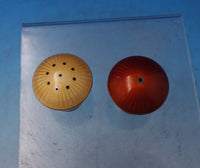 Mushroom by Ela Danish Sterling Silver Enamel Salt Pepper Shaker Set 2pc (#7234)