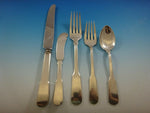 Colonial Fiddle by Watson Sterling Silver Flatware Service For 8 Set 44 Pieces
