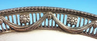 Joseph Cradduck English Sterling Silver Salver Tray Footed Swags Beads (#3041)