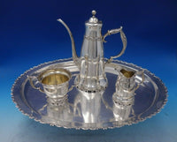 Louis XV by Whiting-Gorham Sterling Silver Demitasse Coffee Set 4pc (#6400)