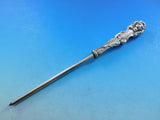 Lion By Frank Smith Wallace Sterling Silver Steak Carving Hone Old 8 1/2"