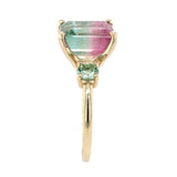 14k Gold 5.25 Carat Bi-Color Watermelon Genuine Natural Tourmaline Ring (#J6531)
