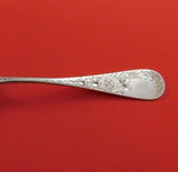 Antique Lily Engraved by Whiting Sterling Silver Berry Spoon GW BC Scalloped