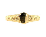 14k Gold Baby Signet Ring Blank Fancy Infant Children's Jewelry (#J5964)