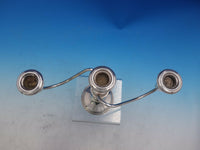Old French By Amston Sterling Silver Candelabra pair 3-light #616 (#4018)