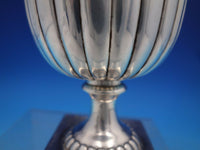 English Sterling Silver Water Goblet Square Base GW Worn Marks London (#6670)