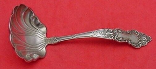 Meadow Rose by Wallace Sterling Silver Gravy Ladle Fancy Shell Bowl 6"