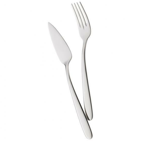 New Wave Caffe by Villeroy & Boch Stainless Steel Flatware Fish Set 24 Pieces