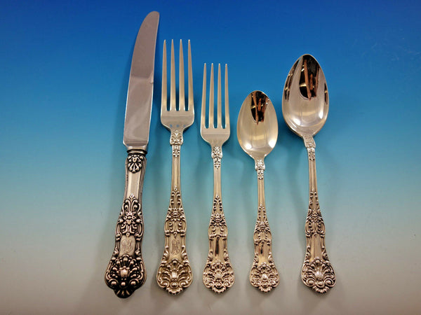 New King by Dominick and Haff Sterling Silver Flatware Set Service 40 pcs Dinner