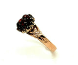 10k Yellow Gold Genuine Natural Bohemian Garnet Ring (#J4791)