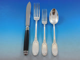 Empire by Puiforcat France Sterling Silver Flatware Set for 12 Swan 60 pc Dinner