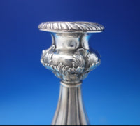 Florentine by Gorham Sterling Silver Candlestick Pair #A246 7 1/4" x 6" (#5609)