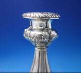 Florentine by Gorham Sterling Silver Candlestick Pair #A246 7 1/4" x 6" (#5609)