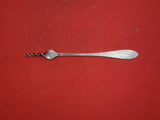 Antique Hammered by Shreve Sterling Butter Pick twisted original  "F"  5 3/4"