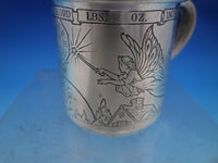 Nursery Rhyme by Webste Sterling Silver Baby Cup Angel Stork #4511 (#6705)