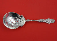 Irian by Wallace Sterling Silver Ice Spoon pierced w/ stars & fleur de lis 9"