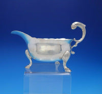 John Pollock English Georgian Sterling Silver Gravy Boat Footed c. 1749 (#3692)