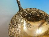 Chrysanthemum by Durgin Sterling Silver Soup Serving Ladle Gold Washed 12 1/4"