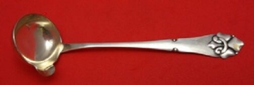 French Lily - Danish By Christian F. Heise Sterling Sauce Ladle w/ Spout 5"