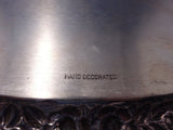 Repousse by Kirk Sterling Silver Tea Tray Hand Engraved Leaves Rolled Edge #7181