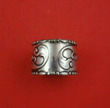 Arts and Crafts by TB Danish .830 Silver Napkin Ring 1 3/4" x 1 1/4" 1.1 ozt.