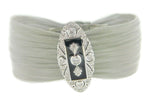 14k Gold .56ct Genuine Natural Diamond Bracelet with Enamel (#J4063)