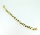 14k Yellow and White Gold Chevron Bracelet (#J5064)