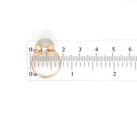 10k Yellow Gold 5 Carat Cat's Eye Genuine Natural Moonstone Ring (#J5670)