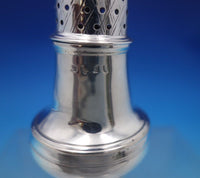 English Georgian Sterling Silver Salt and Pepper Shaker Set 2pc c.1788 (#6840-2)