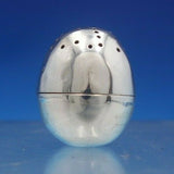 Sheffield 1882 English Sterling Silver Pepper Shaker Egg Shaped 1 3/8" (#6573)