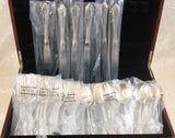 Rose Point by Wallace Sterling Silver Flatware Set Service 32 Pieces Brand New