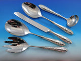 Poinsettia by Wallace Sterling Silver Serving Set Christmas 5-piece Holiday