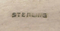 Sterling Engine Turned Cuff Bracelet with Roses and Butterflies (#J3968)