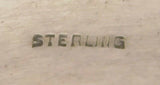 Sterling Engine Turned Cuff Bracelet with Roses and Butterflies (#J3968)
