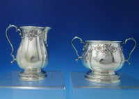 Prelude by International Sterling Silver Demitasse Tea Set 4pc Hand Chased #5681