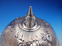 1728 Georgian English Sterling Silver Round Sauce Bowl with Cover (#4306)