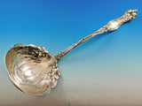 Frontenac by International Sterling Silver Soup Ladle Flowers Curved 12 1/2"