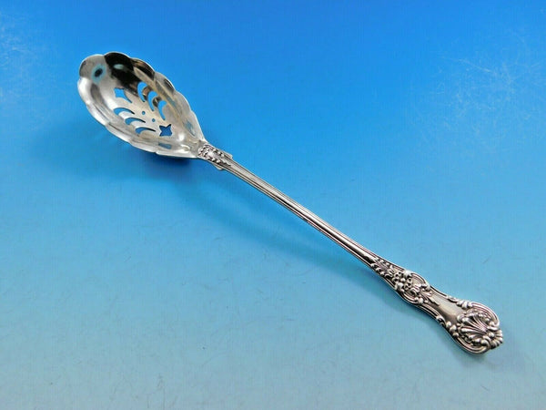 English King by Tiffany and Co Sterling Silver Olive Spoon Pierced Orig 6 1/2"