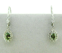 14k White Gold 1.22 Carat Genuine Natural Alexandrite Earrings (#J783)