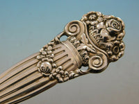 Georgian by Towle Sterling Silver Flatware Salad Serving Set Old Pierced 9"