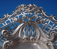 William Comyns English Victorian Sterling Silver Candy Dish Footed Ribbons #6456