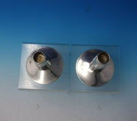 Silver Rhythm by International Sterling Silver Candlestick Pair #N297 (#5001)
