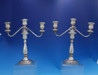 Champlain By Amston Sterling Silver pair of Candelabra #545 Antique (#4021)