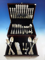 New King by Dominick & Haff Sterling Silver Flatware Set 6 Service 67 Pieces