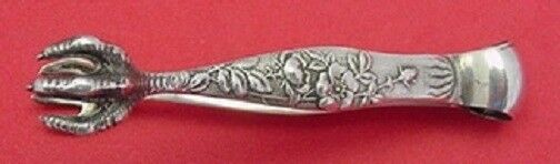 Vine By Tiffany Sterling Silver Sugar Tong w/ Wild Roses 3 1/4"