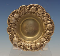 Strawberry by Mauser Sterling Silver Salt Dip Gold Washed 2 3/4" (#0479)