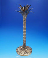 Palm Tree by Tiffany and Co Sterling Silver Candlestick Vermeil 13 1/2" (#4568)